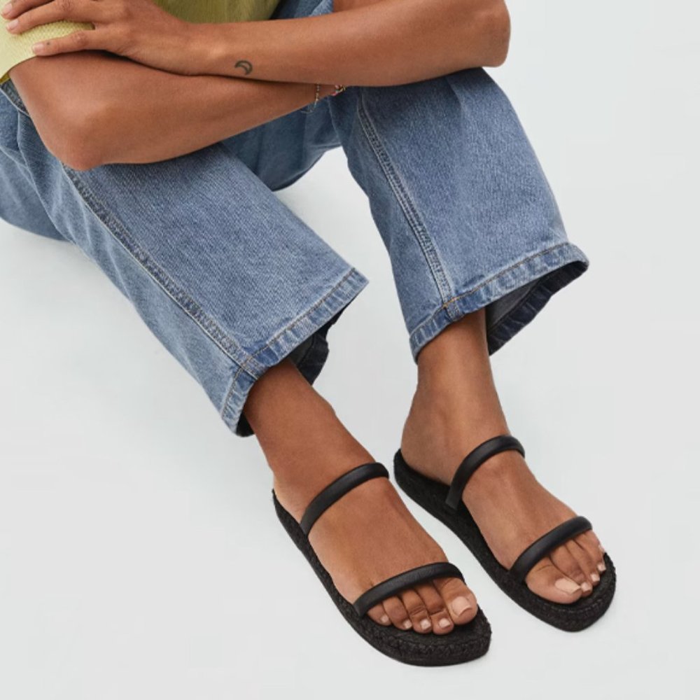 Everlane Espadrille Sandal in Black Size 8-9 | NWOT/B